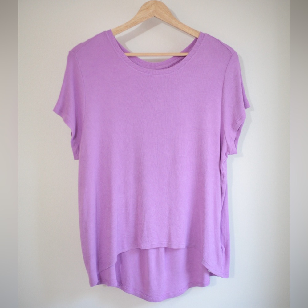 Athleta‎ Purple High-Low Tee | Soft Athleisure Top